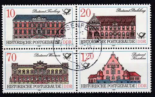 Historische Postgebäude Viererblock