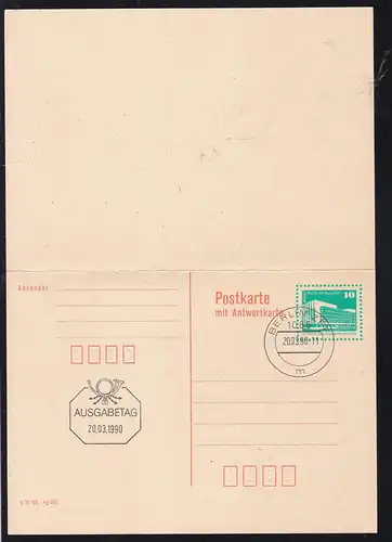 Bauwerke Kleinformat 10 Pfg./10 Pfg. mit Ersttagsstempel