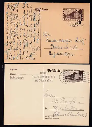 Landschaft 40 C. 2 verschiedene Karten