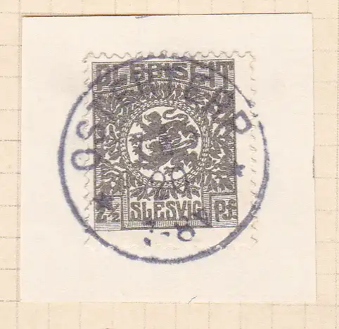 Wappen 2½  Pfg. auf Briefstück mit Stempel OSTERTERP ** 7.6.20