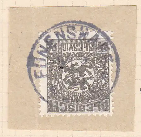 Wappen 2½  Pfg. auf Briefstück mit Stempel FÜNENSHAFF ** 1.6.20