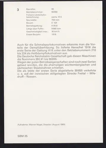 Dampflok der Baureihe 99