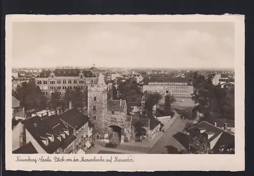 Naumburg-Saale Blick von der Marienkirche auf Marientor