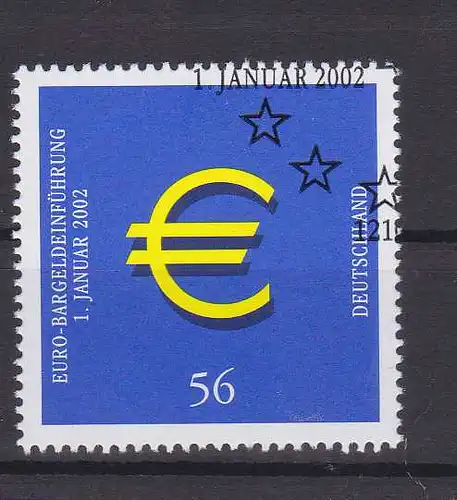 Einführung der Euro-Münzem und -Banknoten, **