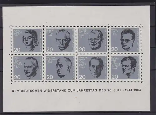 20. Jahrestag des Attentats auf Adolf Hitler, Block **