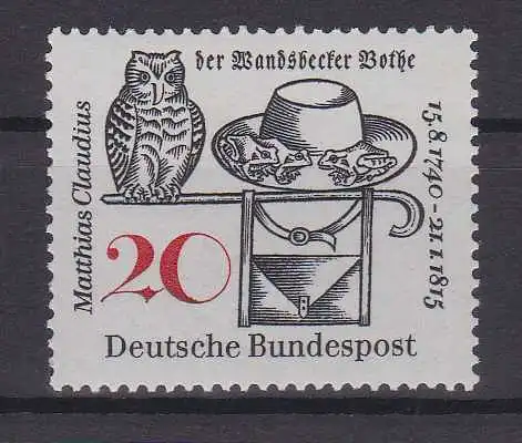 150. Todestag von Matthias Claudius, **