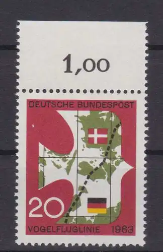 Eröffnung der "Vogelfluglinie", Oberrandstück **