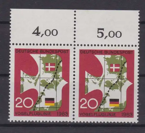 Eröffnung der "Vogelfluglinie", Oberrandpaar **