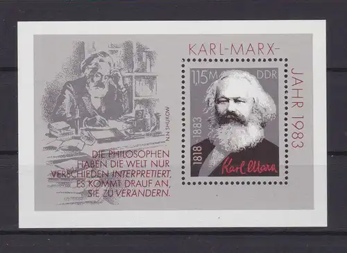 100. Todestag von Karl Marx, Block **