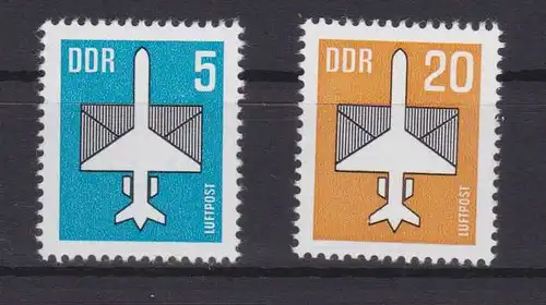 Flugpostmarken 5 Pfg. und 20 Pfg., **