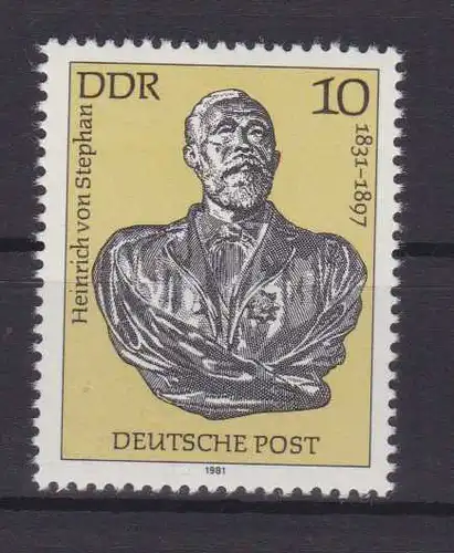 150. Geburtstag von Heinrich von Stephan, **