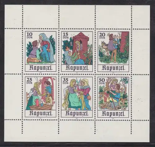 Märchen (XIII) Rapunzel, Kleinbogen **