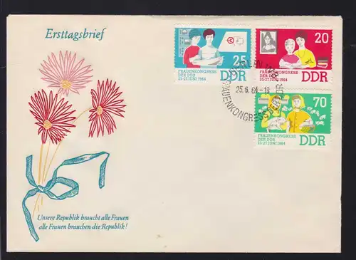 Frauenkongress der DDR auf FDC ohne Anschrift
