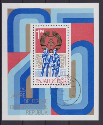 25 Jahre DDR, Block 