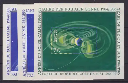 Jahre der ruhigen Sonne, 3 Blocks *