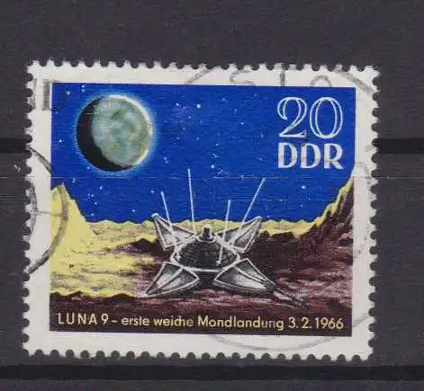 Erste weiche Mondlandung durch Lona 9