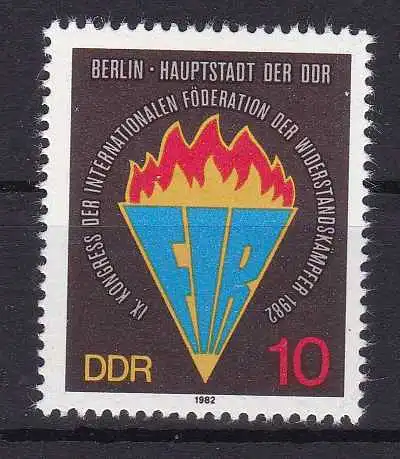 Kongress der Internationalen Föderation der Widerstandskämpfer, **