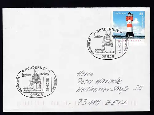 NORDERNEY 26548 Leuchtturm Norderney 30. Briefmarken-Ausstellung Norderneyer 