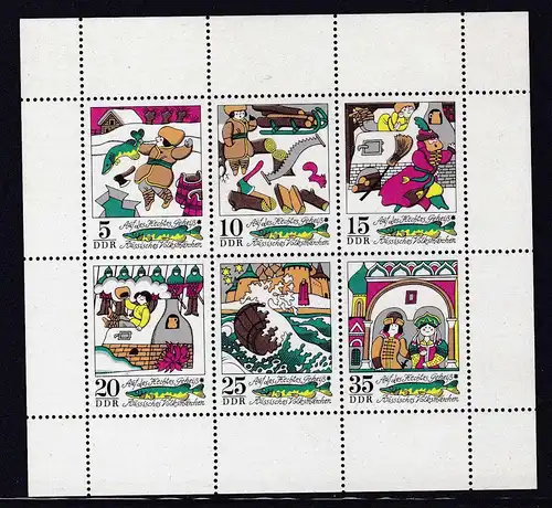 Märchen (VII) Auf des Hechtes Geheiß, Kleinbogen **