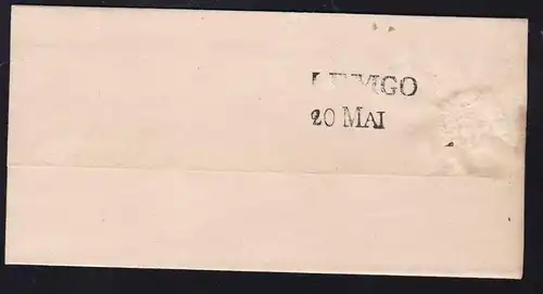 K1 DETMOLD 19.5.1851 auf Briefhülle