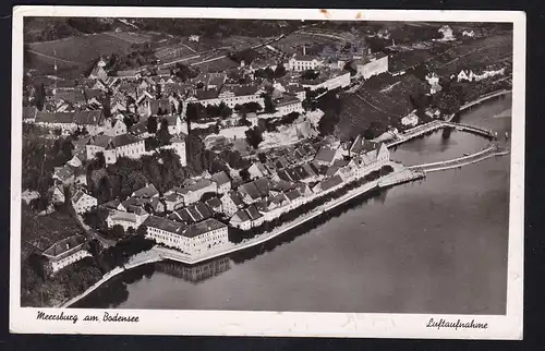 KONSTANZ-BASEL BAHNPOST c ZUG 00822 2.11.58 auf AK (Meersburg am Bodensee 