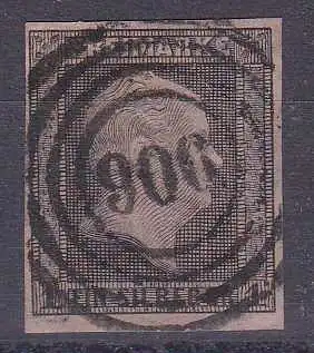 König Friedrich Wilhelm IV 1 Sgr. mit Nummernstempel 900 (= Lützen)