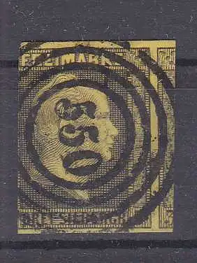 König Friedrich Wilhelm IV 3 Sgr. mit Nummernstempel 550 (= Grüne)