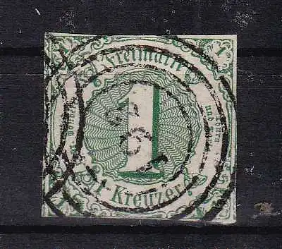 Ziffer 1 Kr. mit Nummernstempel 192 (= Limburg)