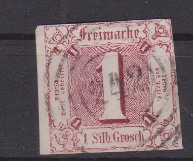 Ziffer 1 Sgr. mit Nummernstempel 242(= Ruhla)