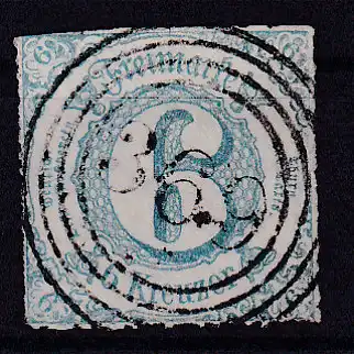 Ziffer 6 Kr. mit Nummernstempel 369(= Birkenau), gepr. Sommer BPP