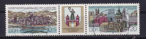 Briefmarkenausstellung der Jugend Magdeburg 1984, Zusammendruck