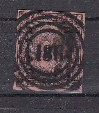 König Friedrich Wilhelm IV 1 Sgr. mit Nummernstempel 186 (= Brieg)