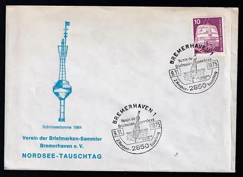 BREMERHAVEN 1 2850 Verein der Briefmarken-sammlere.V. 2. Nordsee-Tauschtag 