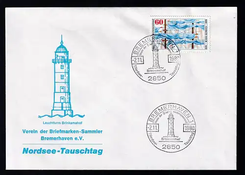 BREMERHAVEN 1 2850 Verein für Briefmarken-sammler e.V. 7. Nordsee-Tauschtag 