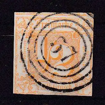 Ziffer ½ Sgr. mit Nummernstempel 57 (= Rauschenberg)