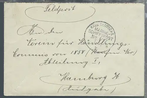 MSP 107 1.11.16 SMS Derfflinger auf Feldpostbrief