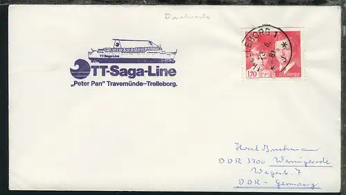 MS Peter Pan 12 Belege mit diversen Stpln + Cachets