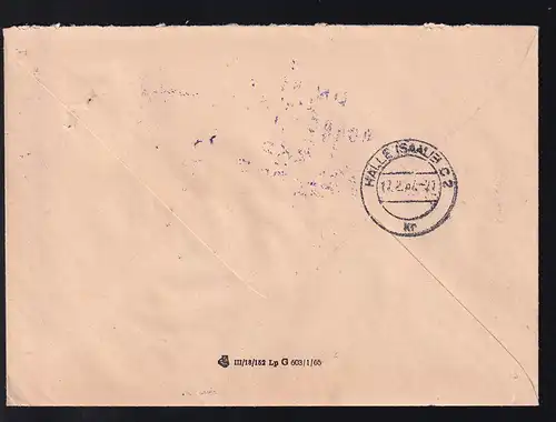 R3 VEB (B) Betonkombinat 42 MERSEBURG ZKD auf Fensterbrief