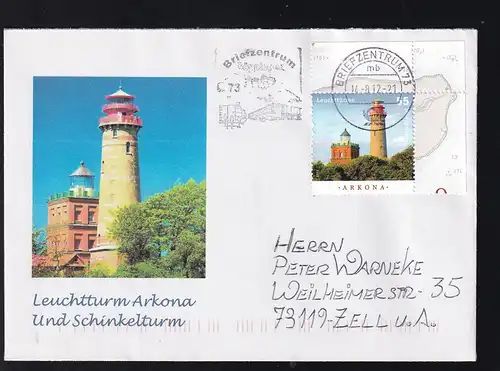 Leuchtturm Kap arkona auf Sonderumschlag
