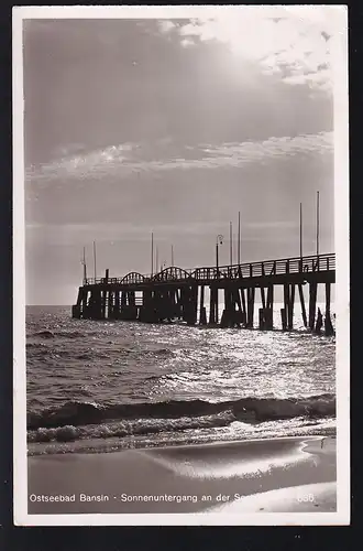 Ostseebad Bansin Sonnenuntergang an der Seebrücke, 
