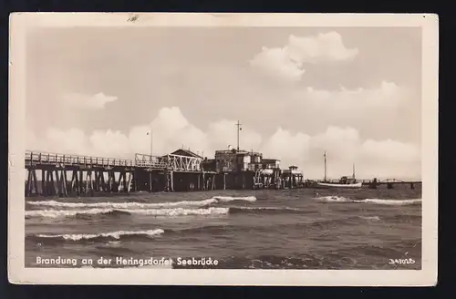 Brandung an der Heringsdorfer Seebrücke, 