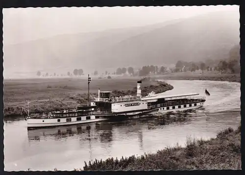 OSt. Lauenburg (Elbe) 25.10.70 + Cachets Raddampfer Kaiser Wilhelm auf AK