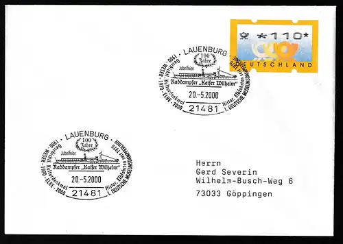 LAUENBURG 21481 100 Jahre Jubelfeier Raddampfer " Kaiser Wilhelm" Geschich