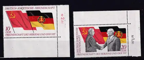 Deutsch-Sowjetische Freundschaft, Eckrandstücke **