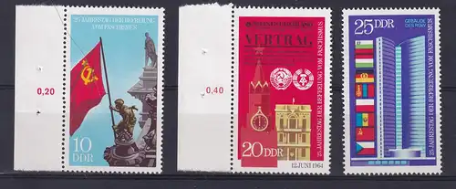 25. Jahrestag der Befreiung, teils Randstücke **