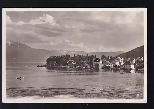 Ost- Bremerhaven 23.9.35 + Bordstempel D. COLUMBUS auf AK (Balestrand)