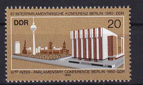 Interparlamentarische Konferenz Berlin 1980, **