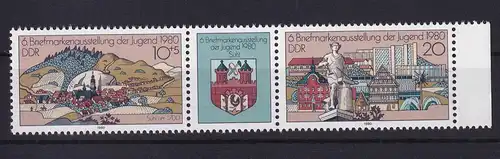Briefmarkenausstellung der Jugend Zella-Mehlis 1980, Zusammendruck **