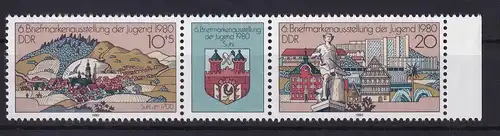 Briefmarkenausstellung der Jugend Zella-Mehlis 1980, Zusammendruck **