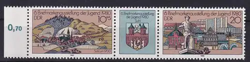 Briefmarkenausstellung der Jugend Zella-Mehlis 1980, Zusammendruck **